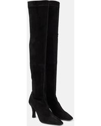 The Row - Annette Suede Over-the-knee Boots - Lyst