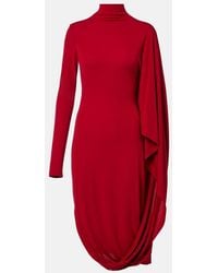 Stella McCartney - Caped Crepe Jersey Minidress - Lyst