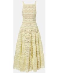 Elie Saab - Macrame Midi Dress - Lyst