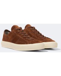 Tom Ford - Cambridge Logo Suede Sneakers - Lyst