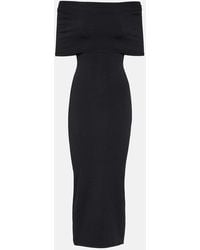 Wardrobe NYC - Off-Shoulder Ribbed-Knit Midi Dress - Lyst