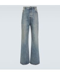 Loewe - Faded Wide-Leg Jeans - Lyst