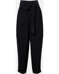 The Attico - High-Rise Tapered Pants - Lyst