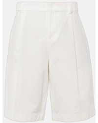 Vince - High-Rise Shorts Aus Baumwolle - Lyst