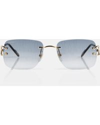 Cartier - Rectangular Sunglasses - Lyst