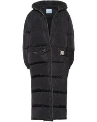 Prada Piumino con cappuccio - Nero