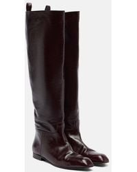 KHAITE - Colt Leather Knee-High Boots - Lyst