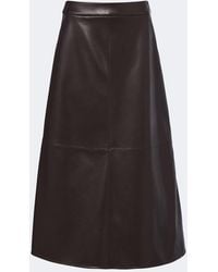 Max Mara - Paneled Coated Jersey Midi Skirt - Lyst