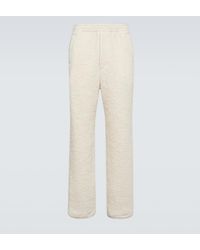 AURALEE - Straight Leg Wool And Alpaca Blend Pants - Lyst