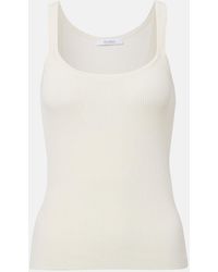 Max Mara - Helier Ribbed-Knit Cotton-Blend Tank Top - Lyst