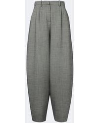 Magda Butrym - Herringbone Wool-Blend Barrel-Leg Pants - Lyst