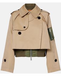 Sacai - Cotton-Blend Gabardine And Twill Jacket - Lyst