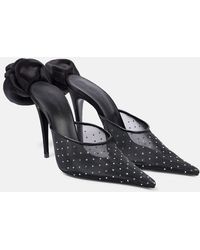 Magda Butrym - Crystal-Embellished Mesh Pumps - Lyst