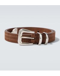 Brunello Cucinelli - Debossed Leather Belt - Lyst