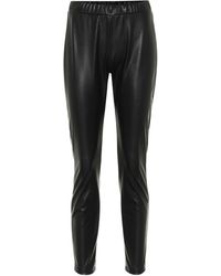 Max Mara Leisure Ranghi Faux Leather leggings - Black