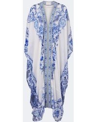 CAMILLA - Embellished Printed Cotton And Silk Kaftan - Lyst