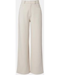 Max Mara - Max Mara Brioso Cotton-Blend Wide-Leg Pants - Lyst