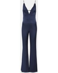 Galvan London - Avedon Globe Crepe Satin Jumpsuit - Lyst