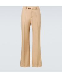 Valentino - Virgin Wool Gabardine Flared Pants - Lyst
