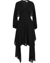 JW Anderson Asymmetric Midi Dress - Black