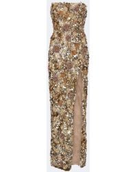 Rachel Gilbert - Pepito Embellished Bustier Gown - Lyst