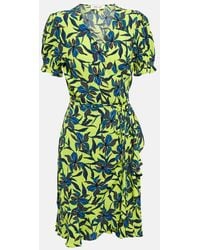 Diane von Furstenberg - Vestido corto con estampado floral - Lyst