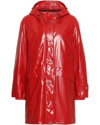 Burberry Printed Raincoat - Red