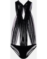 Rick Owens - Miami Gauze Jersey Bodysuit - Lyst