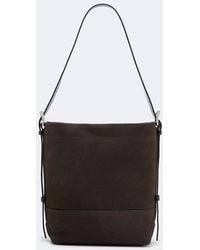 Lemaire - Belted Medium Leather Tote Bag - Lyst