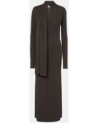 TOTEME - Scarf-Detail Jersey Maxi Dress - Lyst