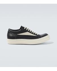 Rick Owens - Vintage Leather Low-Top Sneakers - Lyst