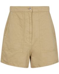Loewe Leinen Paulas Ibiza Shorts aus Leinen und Baumwolle in Natur Damen Bekleidung Kurze Hosen Mini Shorts 