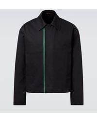 Gucci - Embossed Cotton Gabardine Jacket - Lyst