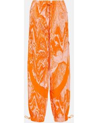 adidas By Stella McCartney - Printed High-rise Sweatpants - Lyst