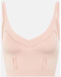 Max Mara - Cropped Knitted Tank Top - Lyst