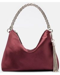Jimmy Choo - Callie Small Satin Clutch - Lyst