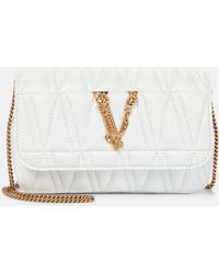 Versace - Sac a bandouliere Virtus Small en cuir - Lyst