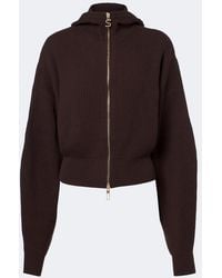 Sportmax - Ribbed-Knit Wool And Cashmere Cardigan - Lyst