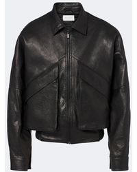 Magda Butrym - Leather Blouson Jacket - Lyst