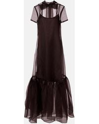 STAUD - Calluna Organza Maxi Dress - Lyst