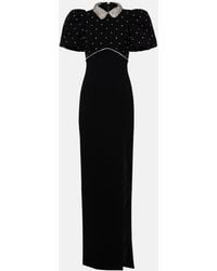 Rebecca Vallance - Amery Embellished Puff-Sleeve Gown - Lyst