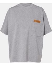 Bottega Veneta - Intrecciato Cotton-Blend Jersey T-Shirt - Lyst