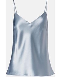 Galvan London - Top Ischia Aus Satin - Lyst