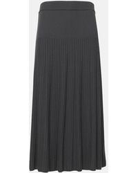 JOSEPH - Knitted Wool Midi Skirt - Lyst