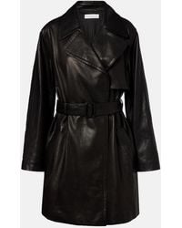 The Row - Siempra Leather Coat - Lyst