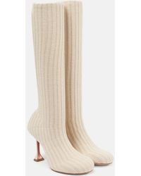 AMINA MUADDI - Veneda 95 Knee-High Sock Boots - Lyst