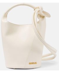 Jacquemus - Le Petit Tourni Mini Leather Bucket Bag - Lyst