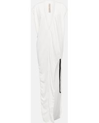 Rick Owens - Cotton Jersey Maxi Dress - Lyst