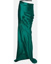 Tom Ford - Belted Silk Satin Maxi Skirt - Lyst