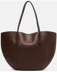The Row - Alger Leather Tote Bag - Lyst